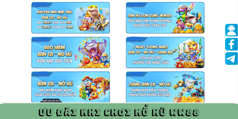 Tận hưởng khuyến mãi khi tham gia nổ hũ WW88